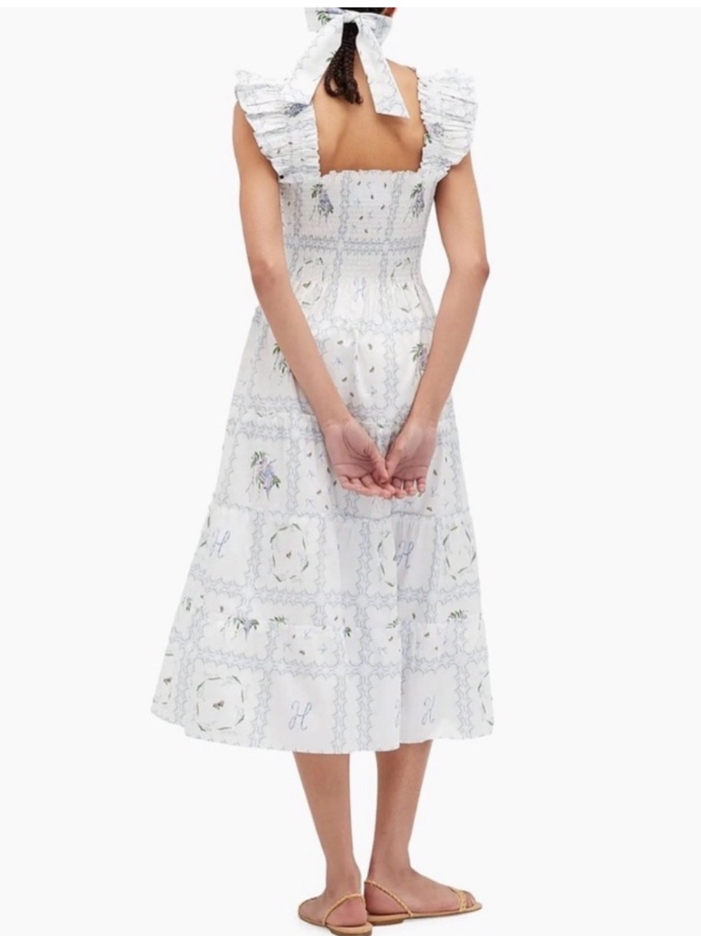 Hill House Ellie Nap Midi Dress in Patchwork Floral - Picture 11 of 11